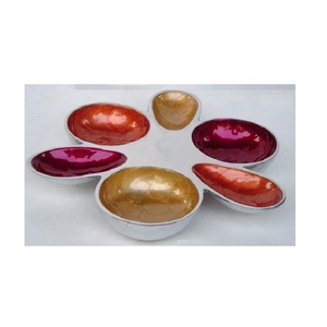 Tazón de Aluminio Fundido de Alta Calidad en Tres Colores con Esmalte, Colores Personalizables Según Pedido, Tazón de Servir con Esmalte Colorido, Decoración del Hogar - Product Image 3