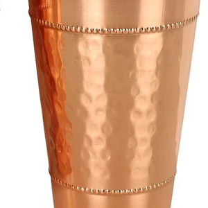 Copa de Vino de Vidrio y Cobre Hecha a Mano con Diseño Antiguo y Ecológico - Product Image 2