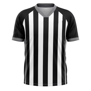 Camiseta de Árbitro de Fútbol a Rayas Blancas y Negras, Uniforme de Árbitro de Voleibol, Camiseta de Árbitro de Fútbol, Camisetas de Fútbol Unisex para Adultos, 120g - Product Image 3