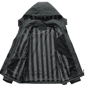 Wholesale <b>Men</b> <b>Rain</b> <b>Jacket</b> Adjustable Hood Breathable Waterproof Durable Travel Clothing <b>Men</b> Winter <b>Jacket</b> - Product Image 3