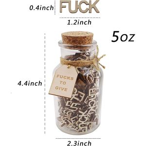 Barattolo Regalo in Legno con Lettere Intagliate da 5oz - Scherzo Pratico per Amici, Ideale per Compleanni, Ringraziamento e Festività - Gag Divertente per Alleviare il Cattivo Umore - Product Image 3