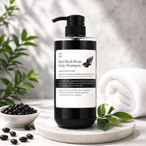 Korean Herbal Nourishing Black Bean Anti-Hair Loss Gel <b>Shampoo</b> 500ml Scalp Care & Hair Growth OEM ODM Private Label - Product Image 1