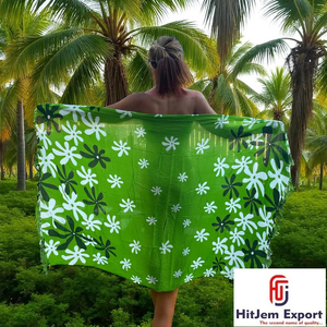 Premium Custom Tropical <b>Beach</b> Sarong Tahitian Pareo Hawaii Fiji Samoa OEM ODM Customized Manufacturing Service Provider India - Product Image 4