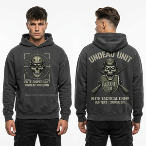 Sudadera con capucha amarilla mostaza personalizada para hombre, con gráfico de esqueleto de T-Rex zombi de criaturas cretácicas, temática de museo, estilo urbano, venta al por mayor de fábrica - Product Image 4