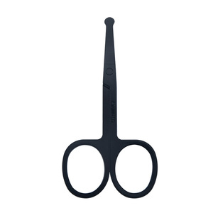 Petits ciseaux à ongles pliables noirs en acier inoxydable, finition miroir incurvée, populaires pour la beauté, la manucure et le façonnage des sourcils ANAAIF - Product Image 5