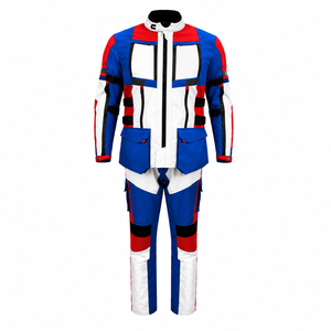 Traje de motocicleta de 3 capas para hombre, impermeable, de poliéster, protección para todas las estaciones, multicapa, para carreras de motocicleta - Product Image 5