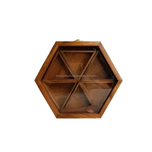 กล่องใส่เครื่องเทศไม้รูปหกเหลี่ยมจากผู้ผลิตอินเดีย ขายส่ง บูติก ซัพพลายเออร์ โรงงานโดยตรง MOQ ต่ำ เทรนด์ปี 2026 - Product Image 5