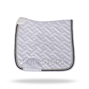 Tapis de selle de dressage avec cristaux transparents, tapis de selle d'équitation, équipement équestre - Product Image 3