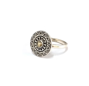 Manufacturer 925 Silver Intricate Design <b>Ring</b> High Quality Yellow <b>Citrine</b> Jewelry Worldwide Export Jewelry Supplier - Product Image 2