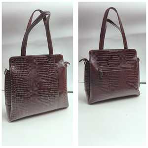 Sac fourre-tout mini en cuir de vachette fourrure, dernier cri, élégant, avec fermeture éclair, imperméable, toutes saisons, pour voyage et usage quotidien, pour femme - Product Image 2