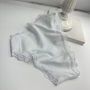 Culottes Femme Taille Basse en Dentelle Coton Côtelé avec Nœud Décoratif Douces Respirantes Quotidiennes Multicolores – Vente en Gros - Product Image 6
