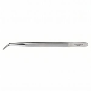 Pince micro-dentaire anatomique à pointe incurvée délicate en acier inoxydable, instrument de pansement pour tissus fins - Product Image 4