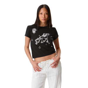 Camiseta de Manga Corta para Mujer, Personalizada al por Mayor, Holgada, Informal, de Verano, con Estampado Serigrafiado, de Secado Rápido, 220g, de Algodón Tejido, Cuello Redondo - Product Image 1