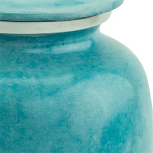 Urna Funeraria Caribbean Harbor, Estilo Americano, Color Blanco, Capacidad de 200 Pulgadas Cúbicas, Marca LU, para Amantes del Agua y la Playa - Product Image 3