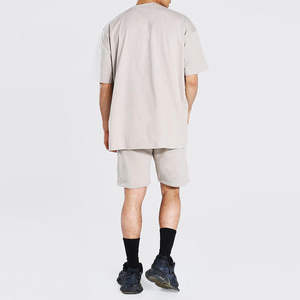 Ensemble 2 pièces décontracté pour homme style urbain été – Short à taille élastique et T-shirt – Mode personnalisée, vente en gros, respirant, prix abordable - Product Image 2