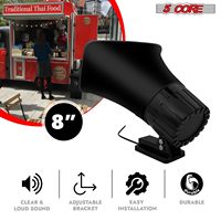 Haut-parleurs passifs filaires d'extérieur 5Core 5x8'' 65W 8Ohm étanches, paire stéréo avec cornet pour systèmes audio surround