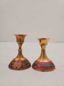 Handmade Brass Vintage <b>Small</b> <b>Candle</b> Holder With Irregular Shape And Polish Finished For Home Decoration Metal <b>Candle</b> Stand - Product Image 1