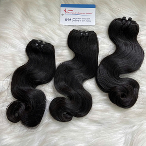 Vietnamese Human Hair Steam <b>Body</b> <b>Wave</b> Weft Hair Extensions Double Drawn Soft Natural Ready Stock - Product Image 6