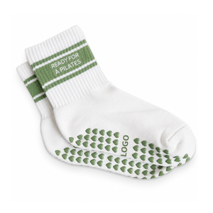 Calcetines Deportivos Personalizados al por Mayor, Diseño Personalizado para Amantes del Matcha, Calcetines de Yoga y Pilates Transpirables de Verano, Calcetines Cortos Estándar para Mujer de Alta Calidad - Product Image 1
