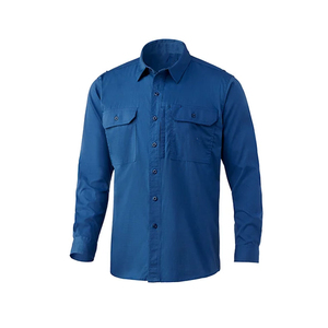 Chemise ignifuge respirante à manches longues, coupe ajustée, en coton léger, pour homme - Confort toute la journée, personnalisable avec votre marque - Product Image 1