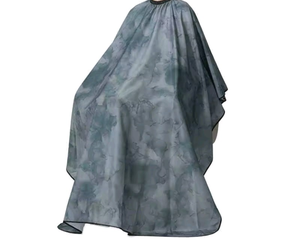 Bata de Barbero Impermeable de Poliéster con Camuflaje Gris, con Detección de Agujas y Fusión sin Costuras, Unisex - Product Image 1
