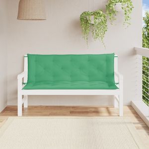 Juego de 2 Cojines para Banco de Jardín de Tela Oxford Verde, 100% Poliéster, Duraderos y Elegantes - Product Image 1