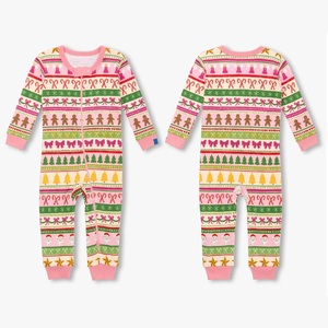 Nuevo Conjunto de Mameluco para Bebé con Cremallera Bidireccional YKK, Unisex, Suave, Ecológico, 100% Algodón, Pijama para Recién Nacido con Estampado Natural - Product Image 6