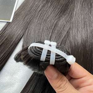 Extensiones de Cabello Humano Natural Vietnamita Liso Extremo, Súper Doble Trama, Virgen Crudo, Grado Superior Premium, Doble Trama a Máquina - Product Image 3