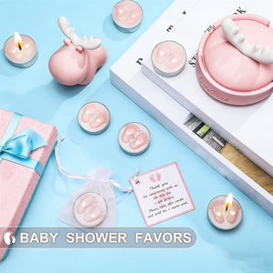 Velas Aromáticas Personalizadas para Baby Shower, Recuerdos con Aroma a Flores, Regalos Personalizados para Invitados con Conejito - Product Image 2