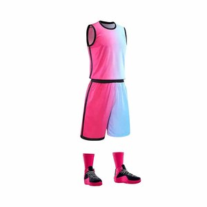 Vêtements de sport unisexes respirants de haute qualité fabriqués au Pakistan, ensembles d'uniformes de basket-ball personnalisés imprimés, 100% polyester, séchage rapide - Product Image 2