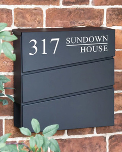 ที่แขวนโลหะกล่องจดหมายเหล็กชุบสังกะสีติดผนังแบบกำหนดเองสไตล์ US - Product Image 5