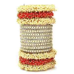 Ensemble de bracelets de mariage en rubis rouge foncé, design tendance, bijoux traditionnels islamiques pour femmes - Product Image 4