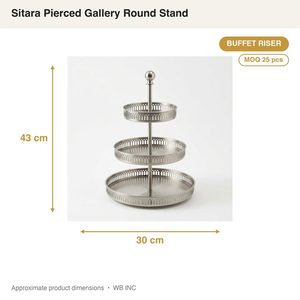 Handmade SS304 Satin Steel Buffet <b>Riser</b> 30 cm Brushed Satin Gallery Stand Food Safe for Decor Party Tableware <b>Table</b> Decorations - Product Image 4