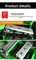 Machine à couper l'herbe et la paille pour l'alimentation animale, capacité de 3 tonnes/h, garantie 1 an, 3 kW, hacheuse à paille électrique