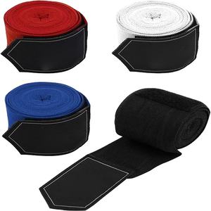 Bandages de boxe personnalisés en polyester rose pour poignets et mains, accessoires de gym personnalisables pour Muay Thai et MMA - Product Image 6