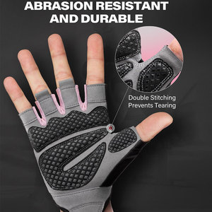 Ultra <b>Thin</b> Lightweight Women's Fitness <b>Gloves</b> 3MM Soft Foam Padded Pal Protection Gear Workout <b>Gloves</b> Wholesale Price <b>Gloves</b> - Product Image 6