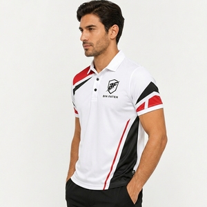 Nouveauté 2026 : Polos de golf rayés à manches courtes, anti-plis, personnalisables avec logo, pour entreprises – Qualité supérieure, vente chaude - Product Image 3
