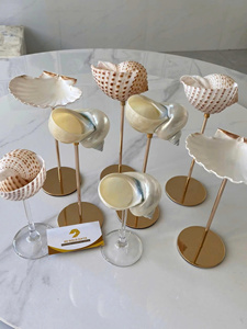 Verres à vin en coquillage 2026, verres en coquille naturelle faits à la main, verres à martini en coquillage, cadeaux de mariage pour mariée et demoiselles d'honneur, gobelets de fête - Product Image 6