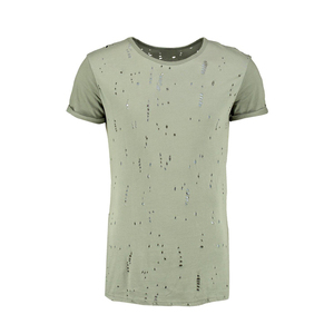 เสื้อยืดผู้ชายพิมพ์ลายโลโก้ตามสั่ง ลดราคาพิเศษ หลายสี สไตล์ดิสเทรส ขายส่ง รับทำโลโก้แบรนด์ของคุณ เสื้อยืดเปล่าผู้ชายผ้าฝ้าย 100% - Product Image 4