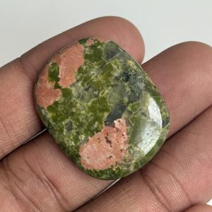 Cabujones de Jaspe Unakita Natural, Cristal Verde en Forma de Pera, Gemas de Tamaños y Formas Variadas para la Fabricación de Joyas, Lote a Granel - Product Image 3