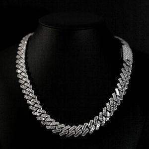 Colliers Tennis Hip Hop Unisexe Personnalisés Iced Jewelz en Argent 925 Plaqué Or de Haute Qualité avec Moissanite D VVS Taille Brillant - Product Image 6