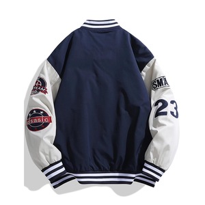 Chaqueta Varsity de Lana Premium al por Mayor, Estilo Clásico Letterman, Mangas de Cuero, Bordado y Parches Personalizados, OEM/ODM, MOQ de 50 Piezas - Product Image 2