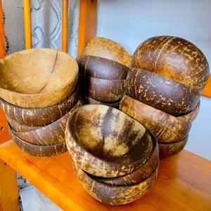 Fourniture de vaisselle écologique bol en coquille de noix de coco poli véritable bol à smoothie en coquille de noix de coco avec emballage personnalisé prix bon marché Vietnam - Product Image 5