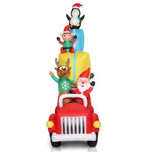 Santa Claus Inflatable Outdoor Christmas Decoration for Garden and Yard with Gifts Driving Scene - Product Image 3