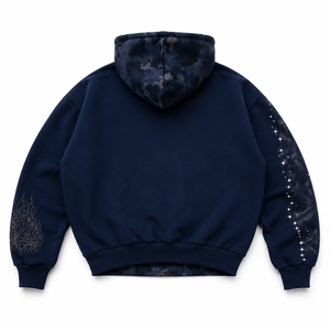 Sweat à capuche décontracté à manches longues, coupe ample, entièrement zippé, anti-plis, écologique, respirant, en polyester/coton, avec doublure, longueur standard - Product Image 3