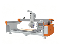 Scie à pont CNC 5 axes pour la découpe du granit et du marbre avec moteur et pompe, haute productivité, coupeuse de carreaux de pierre, puissance 29 kW