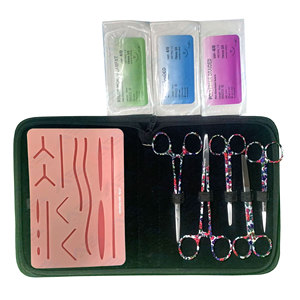 Matériel et instruments de suture cutanée pour étudiants en médecine et en médecine vétérinaire, kit de suture, dissection en acier inoxydable pour étudiants en médecine - Product Image 1