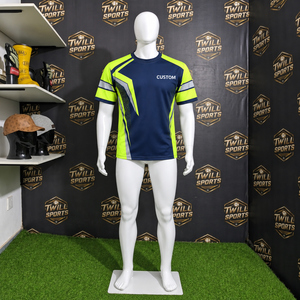 Custom High Visibility Work <b>T</b>-<b>Shirt</b> Men Reflective Safety Uniform Polyester Heat Transfer Printing OEM Service - Product Image 5