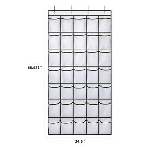 Organizzatore per Scarpe da Appendere alla Porta di Grande Capacità con 35 Tasche, Borsa Portaoggetti Sospesa per 4 Porte - Product Image 4