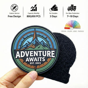 Écussons personnalisés en PVC avec logo, à crochets et boucles, thermocollants, étiquettes en caoutchouc souple 3D pour vêtements, tenues et chapeaux - Product Image 4